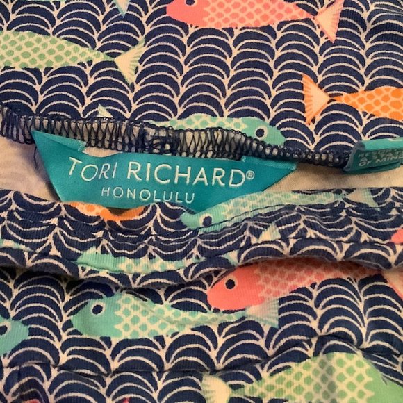 Comfy Tori Richard Fish Wide Leg Pull On Pants L - Picture 4 of 6